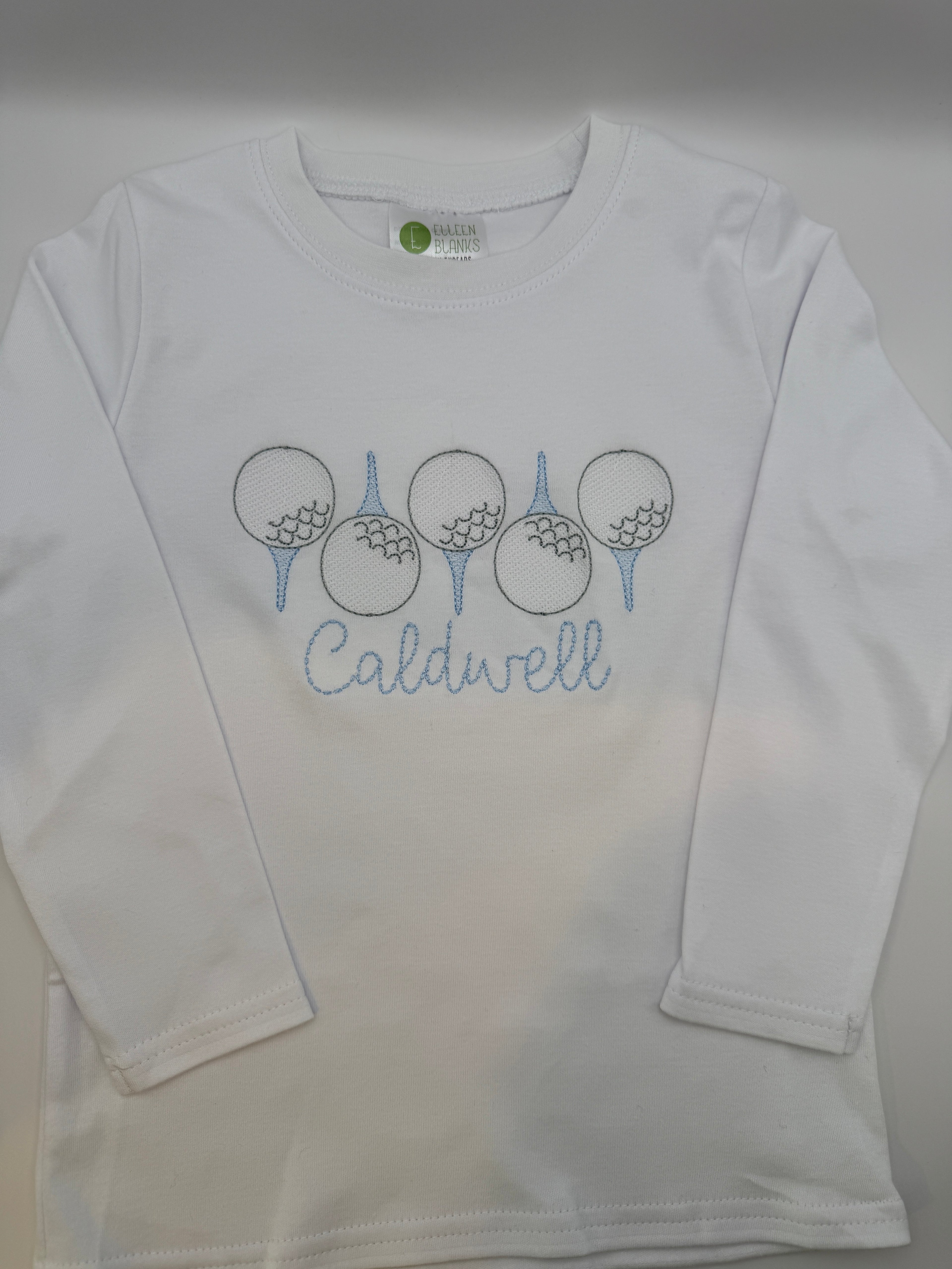 Boys Golf Shirt with Name