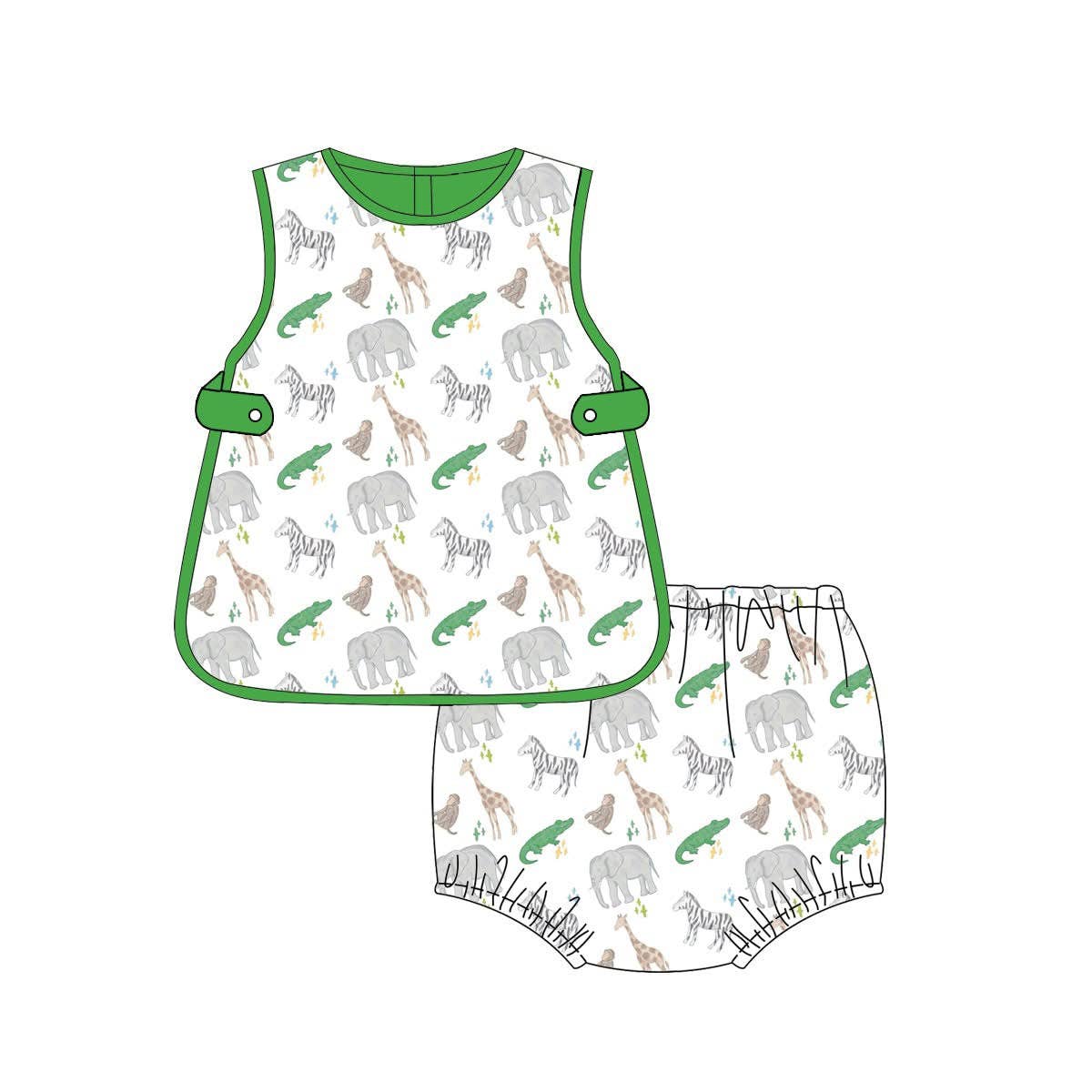 Preorder Zoo Animal Boy Diaper Set