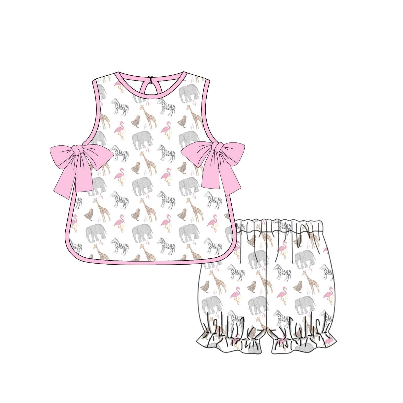 Preorder Zoo Animal Girl Bloomer Set