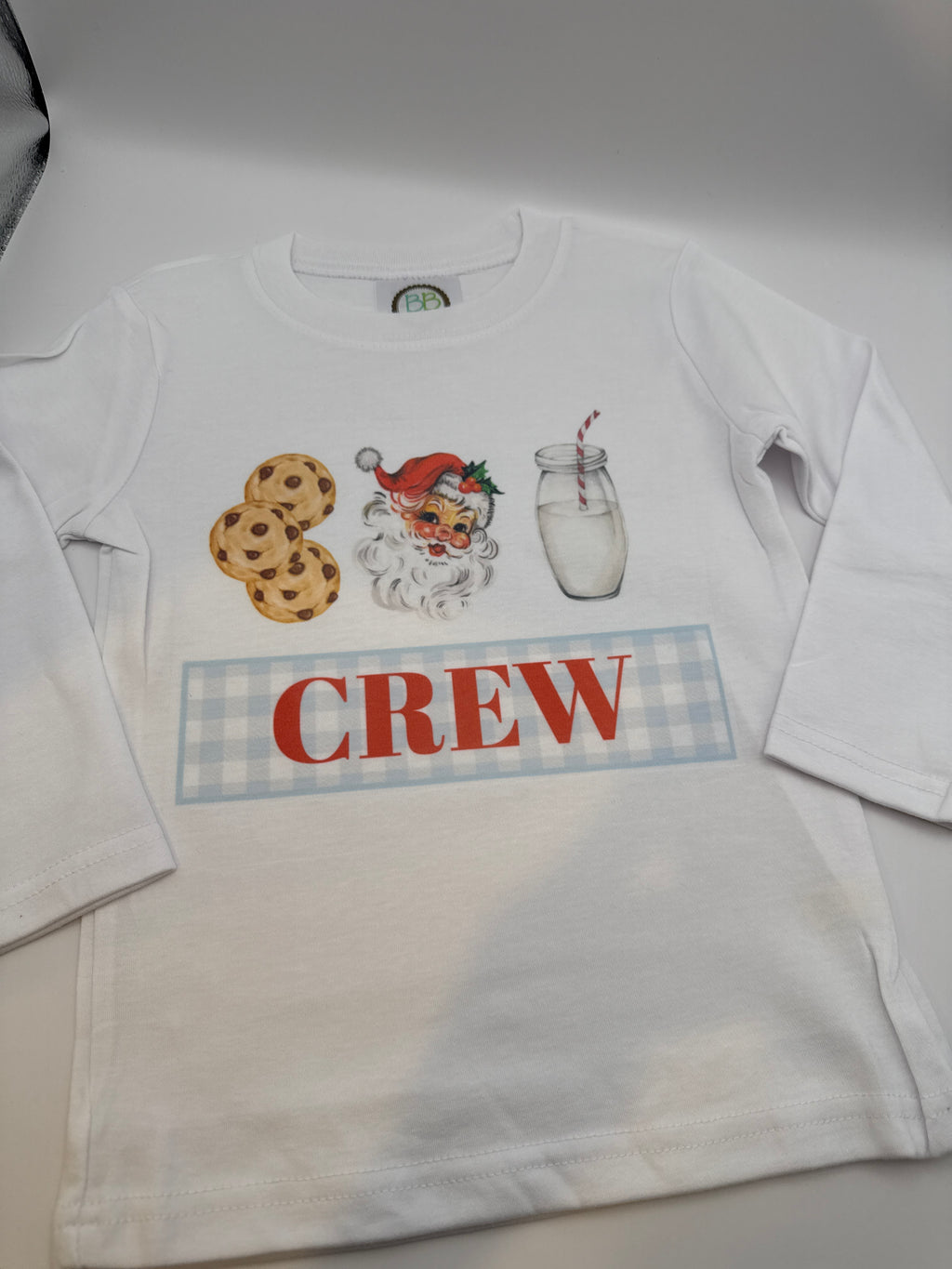 Santa Cookies and Milk Tee
