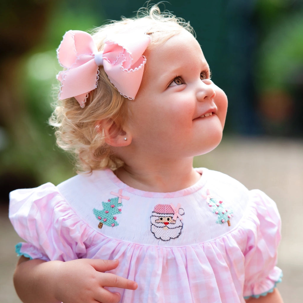 Smocked Christmas Bubble-Girl