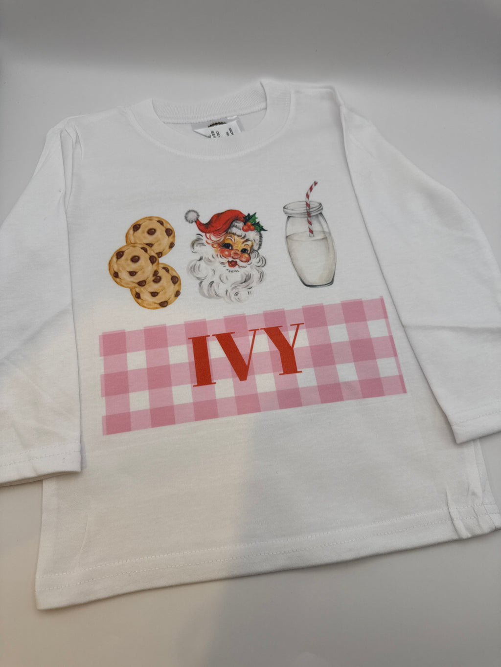 Santa Cookies and Milk Tee