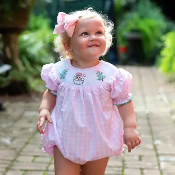 Smocked Christmas Bubble-Girl
