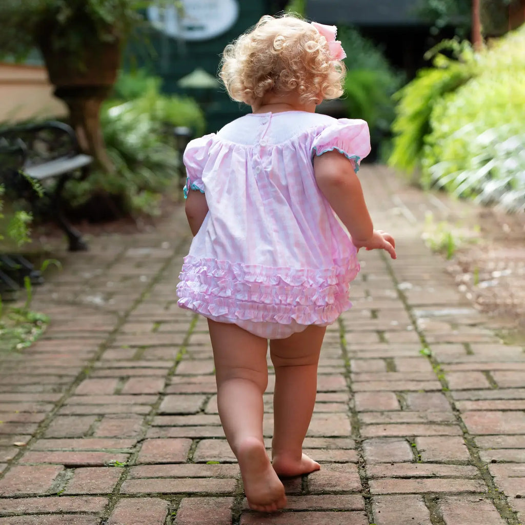 Smocked Christmas Bubble-Girl